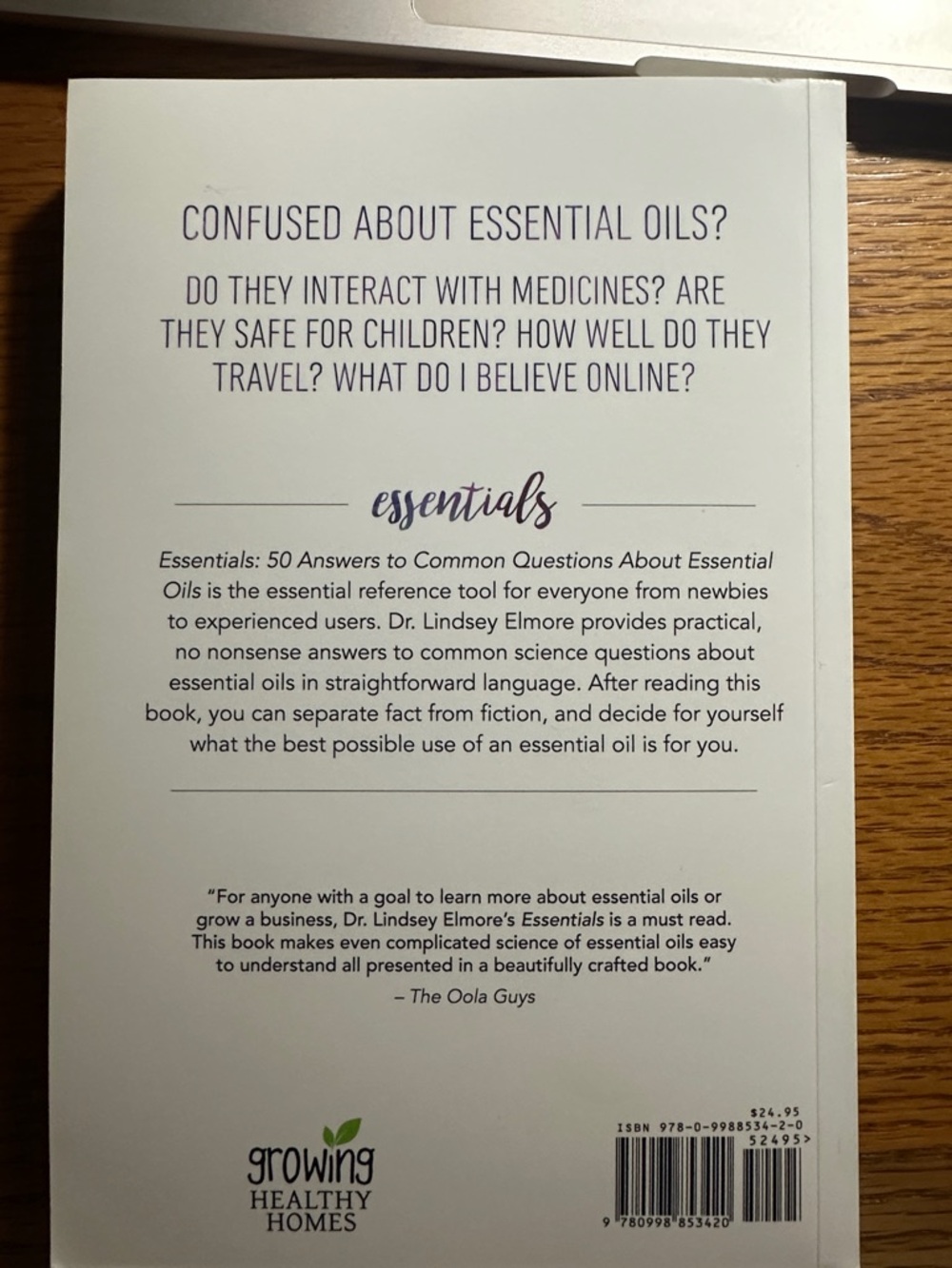 Essentials: 50 Answers to Common Questions About Essential Oils - Floral Cover - Picture 2 of 2
